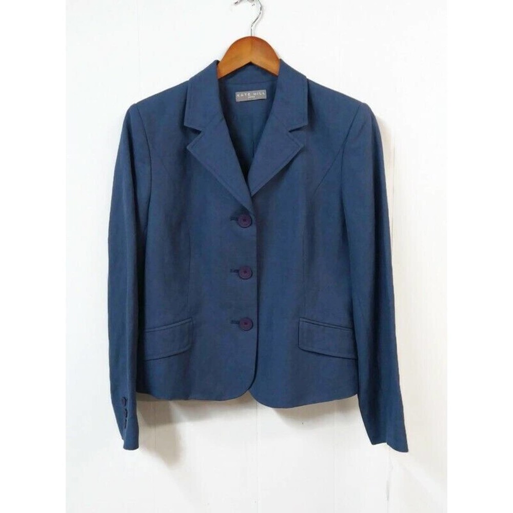 Kate Hill Dark Navy Tailored Blazer